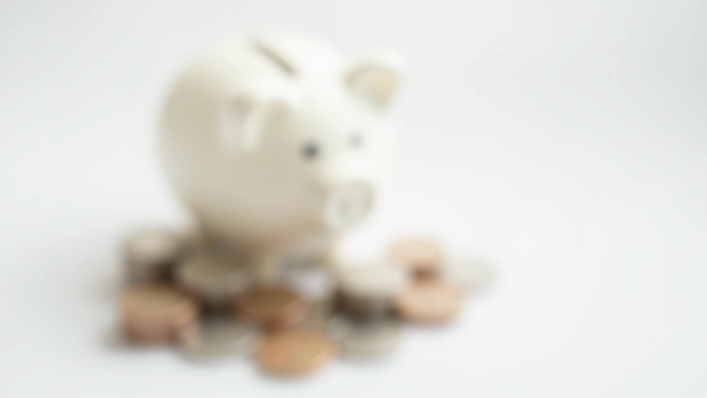 Piggy bank with stacked coins and cash